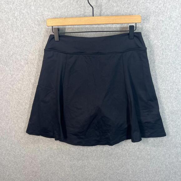 Dona Jo Womens Black Athletic Skirt Skort Tennis Pickleball Stretch Size  L - Picture 3 of 7